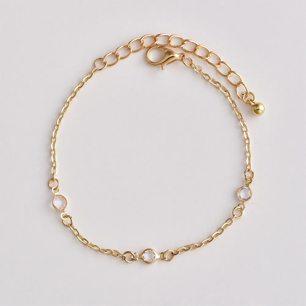 European American And Korean Sweet Style Popular Fashion New Fully Jeweled Loving Heart Peach Heart Multi-layer Women's Bracelet Combination Set