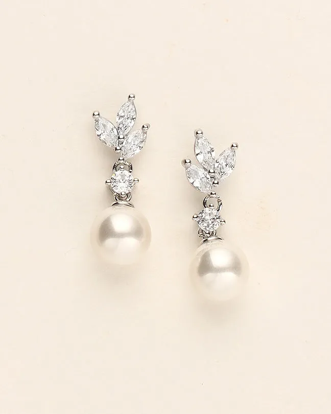 Eve Pearl CZ Jewelry Set