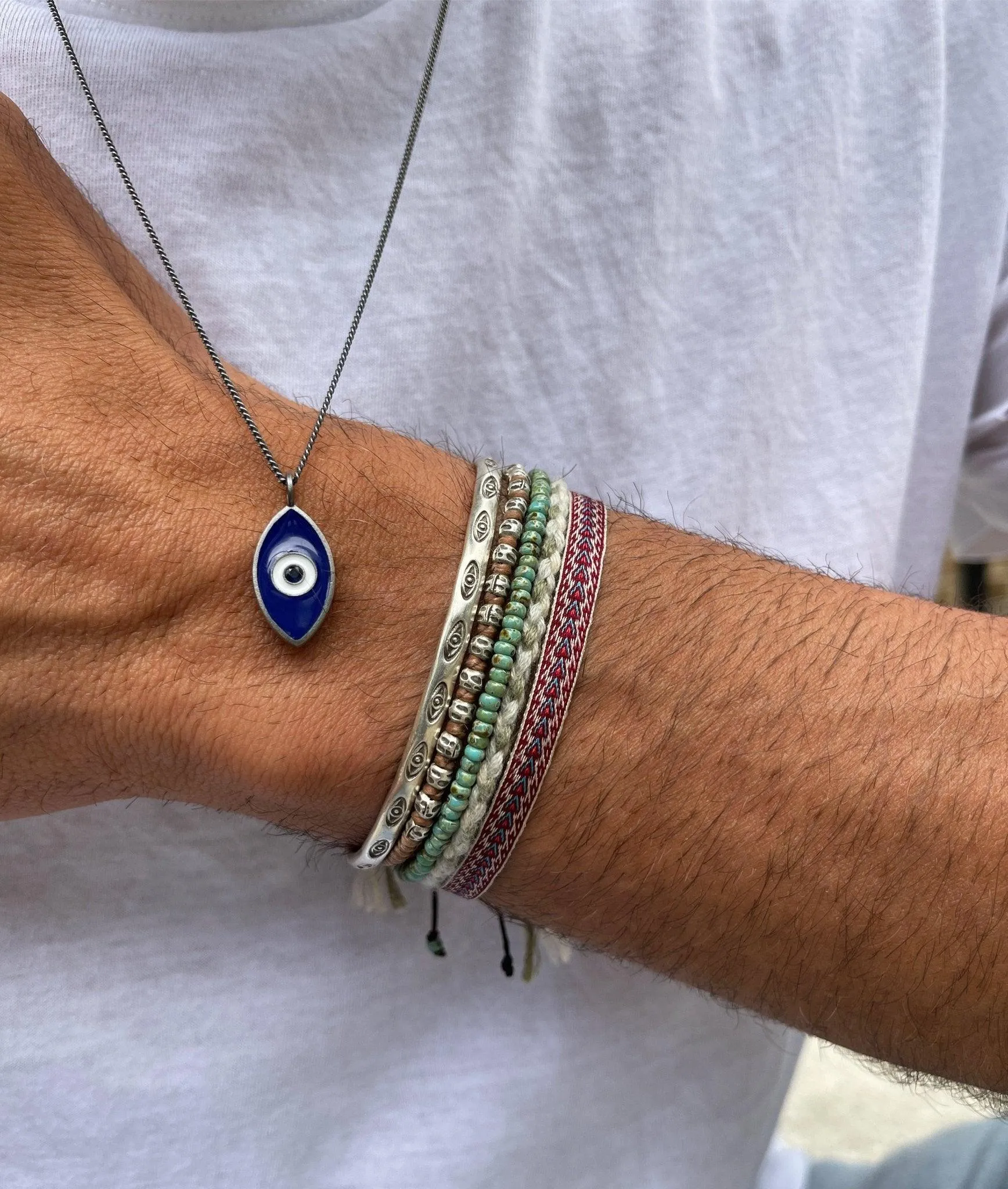 Evil Eye "Ammos" Silver Necklace