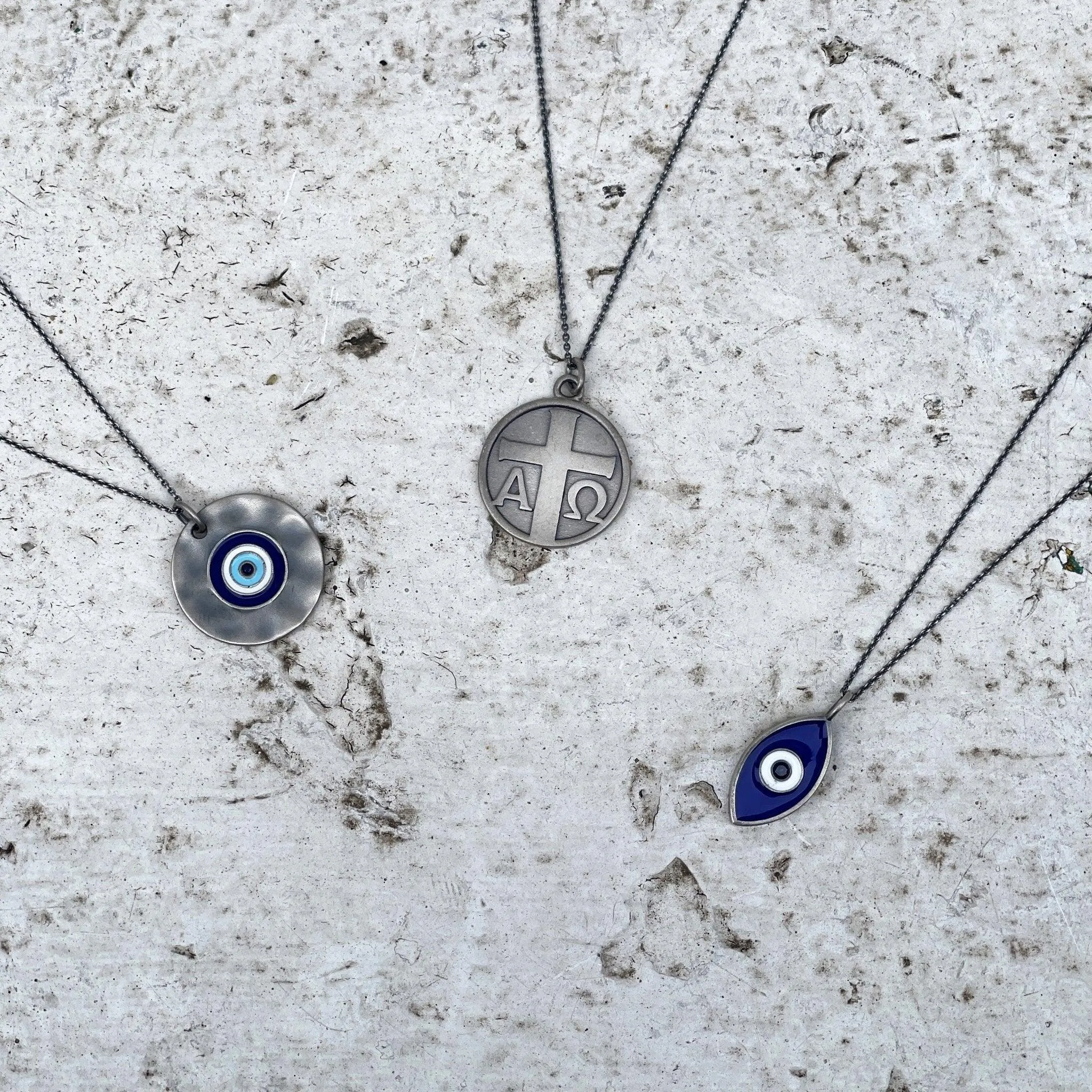 Evil Eye "Ammos" Silver Necklace