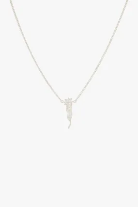 Falling star necklace silver 