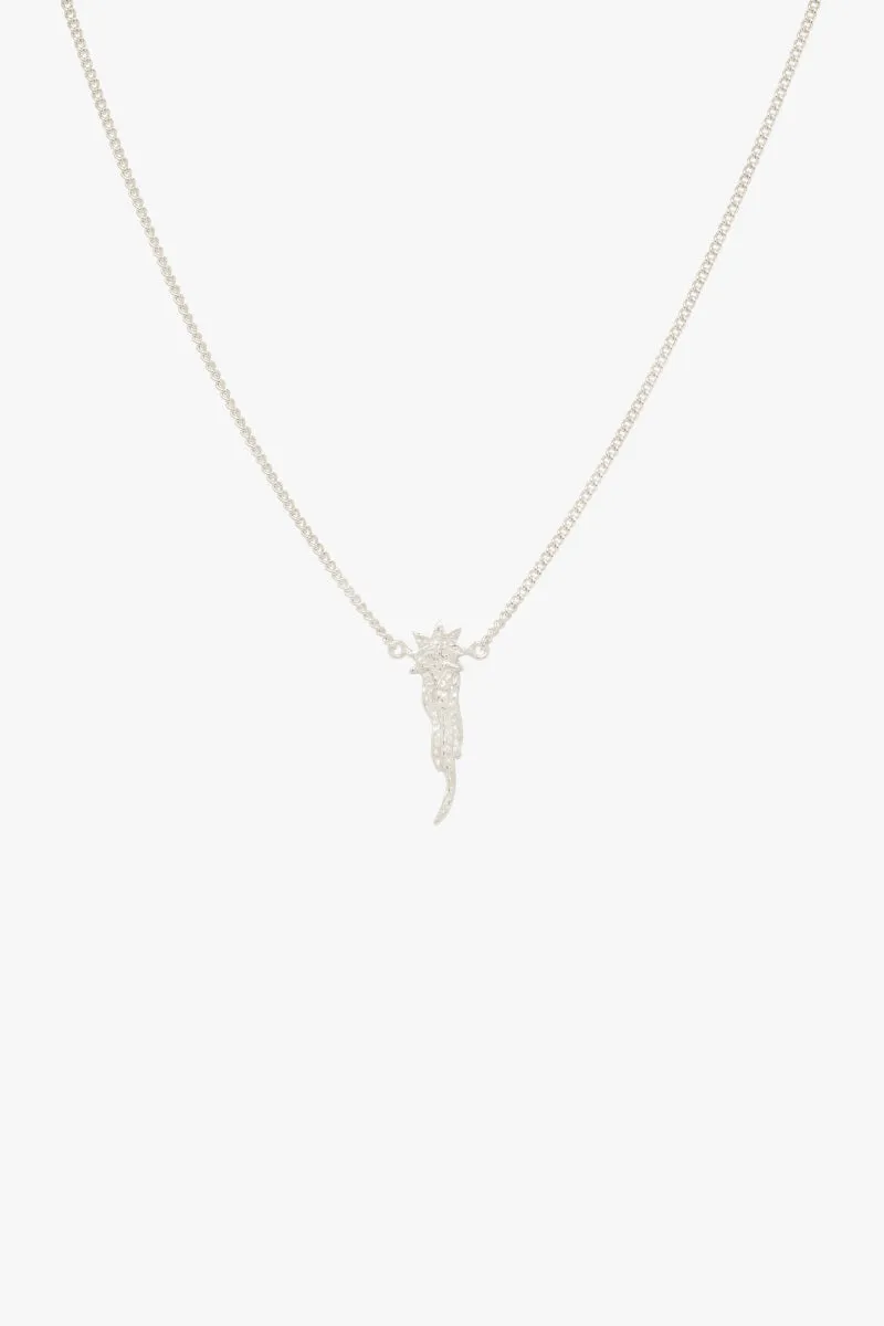 Falling star necklace silver 