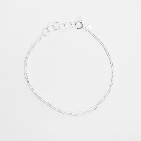 Fine Silver Parallel Chain Bracelet
