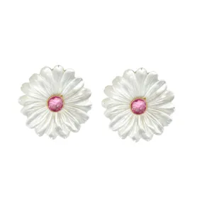 Fleur Pink Quartz Earrings