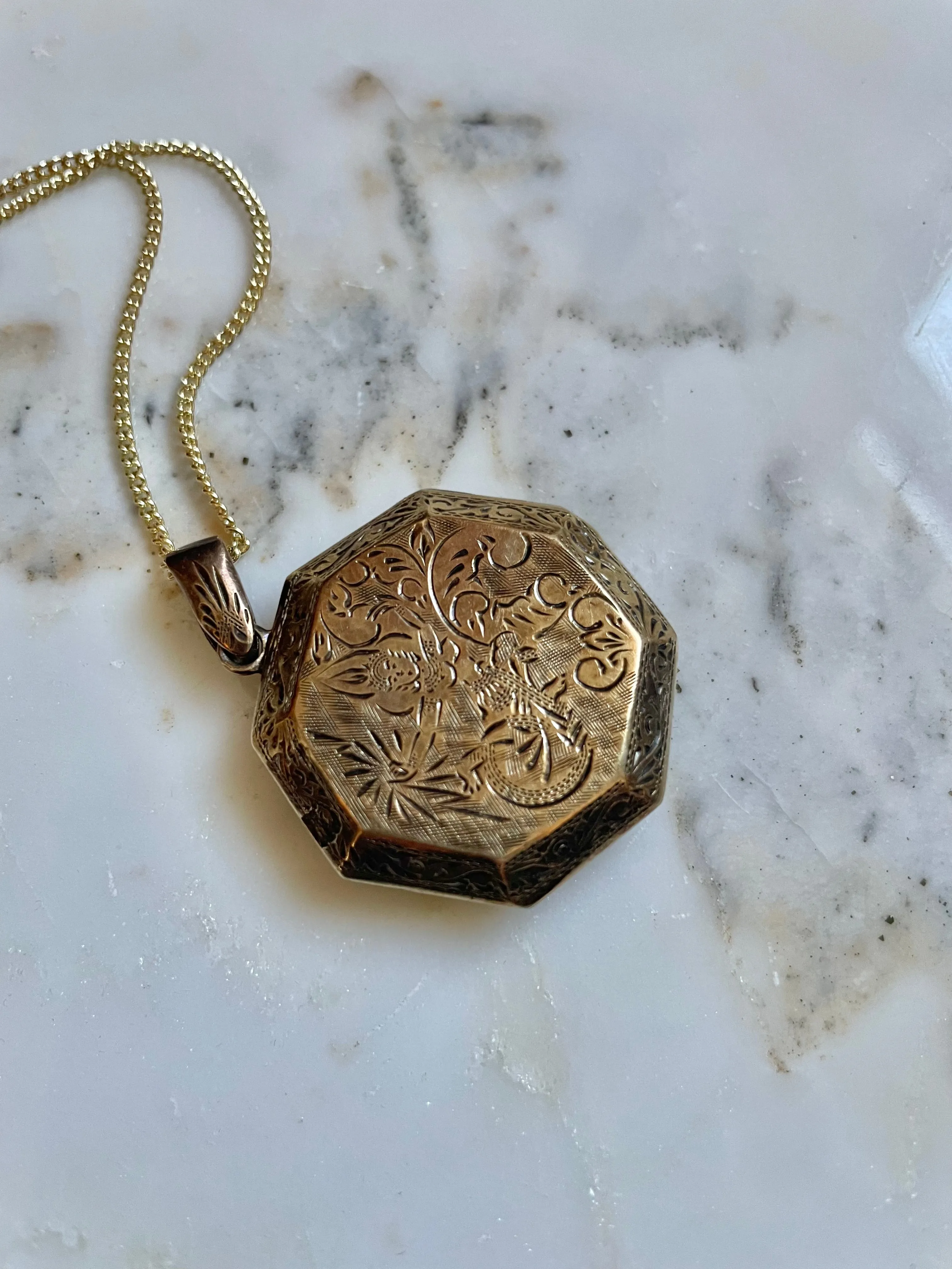 Florentine Engraved Locket