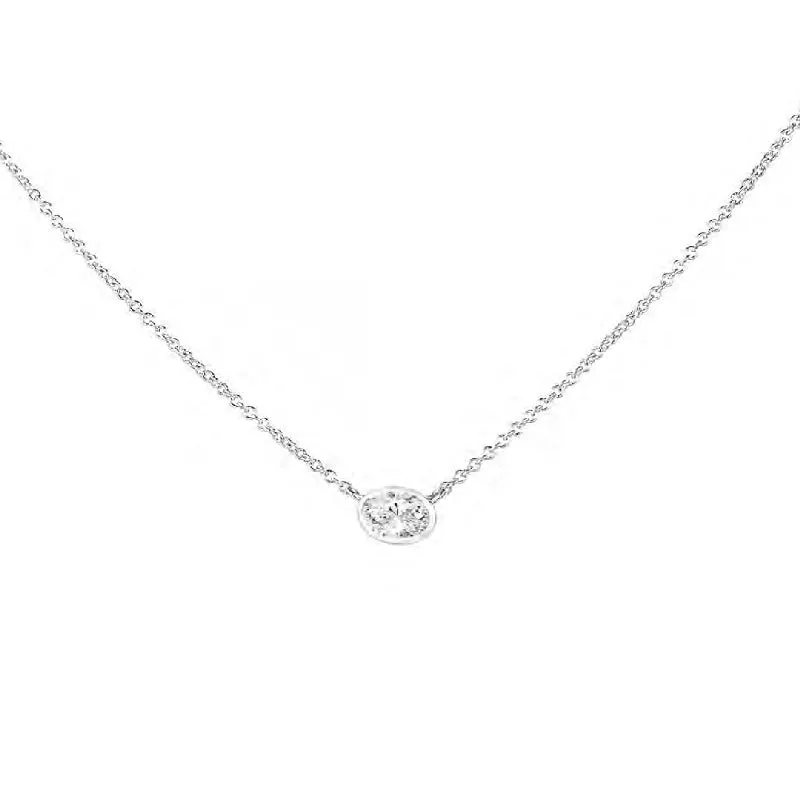 Forevermark Tribute™ Oval Diamond Necklace