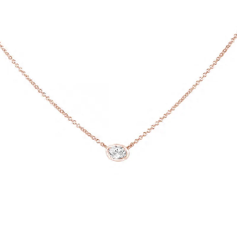 Forevermark Tribute™ Oval Diamond Necklace