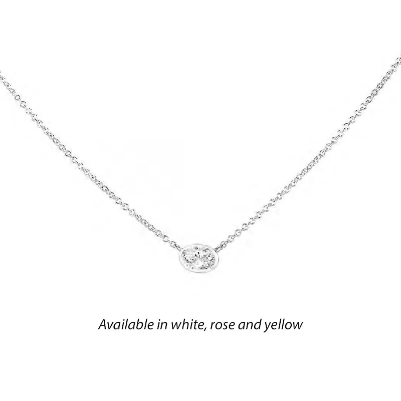 Forevermark Tribute™ Oval Diamond Necklace