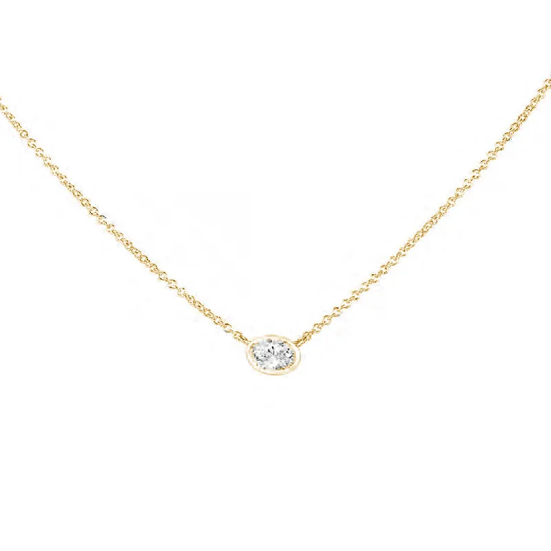 Forevermark Tribute™ Oval Diamond Necklace
