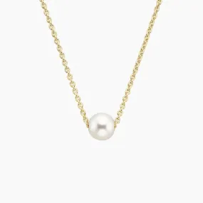 Freshwater Pearl Floating Pendant Necklace