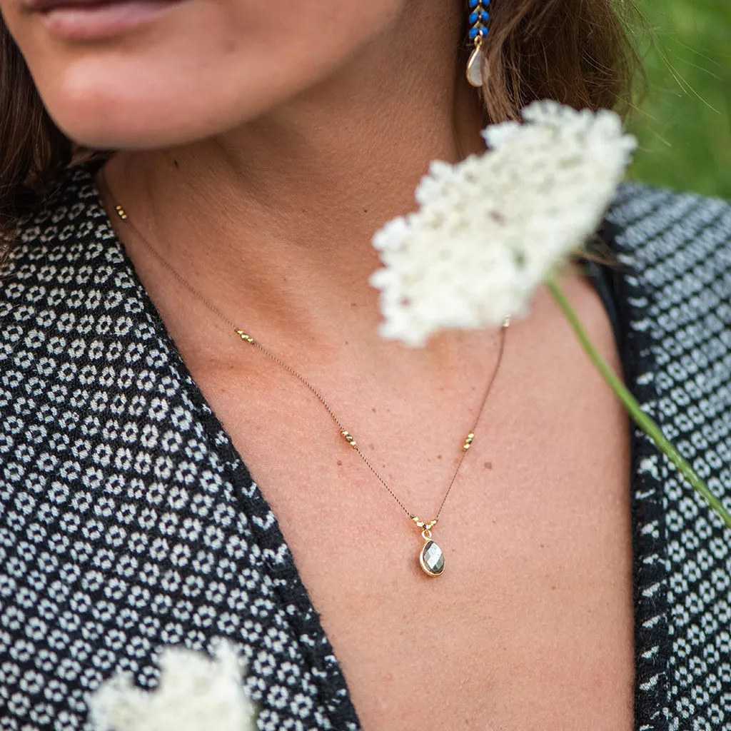 Gemstone Necklace - Pyrite