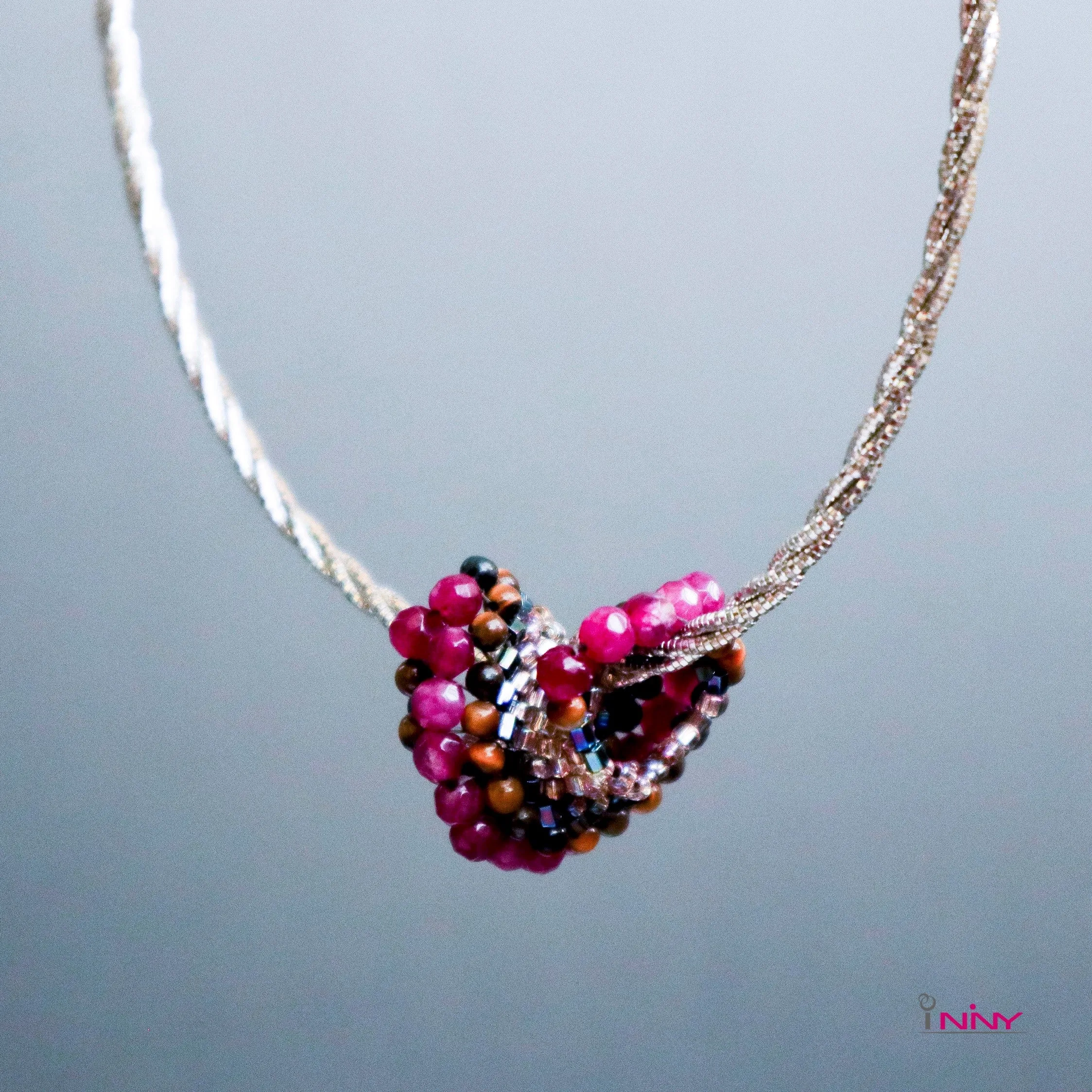 Gemstone Swirl Pendant