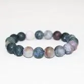 Genuine Stone Bracelet 10mm Bead Size Dragon Jade