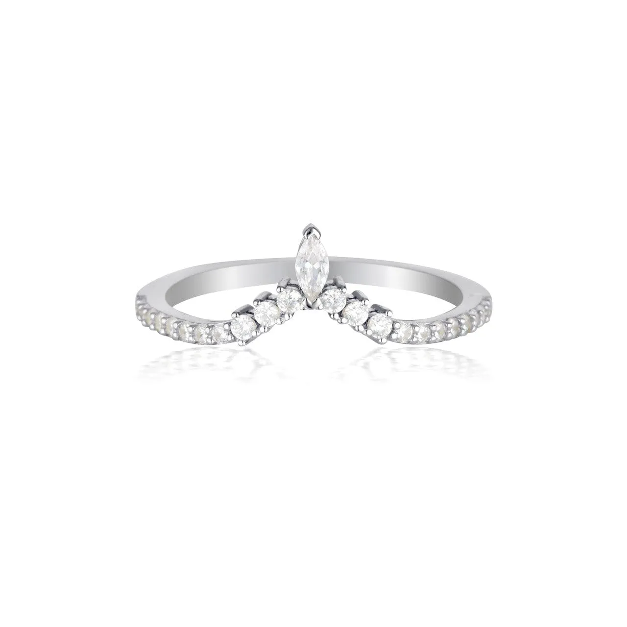 Georgini Rock Star Tiara Silver Ring - 8