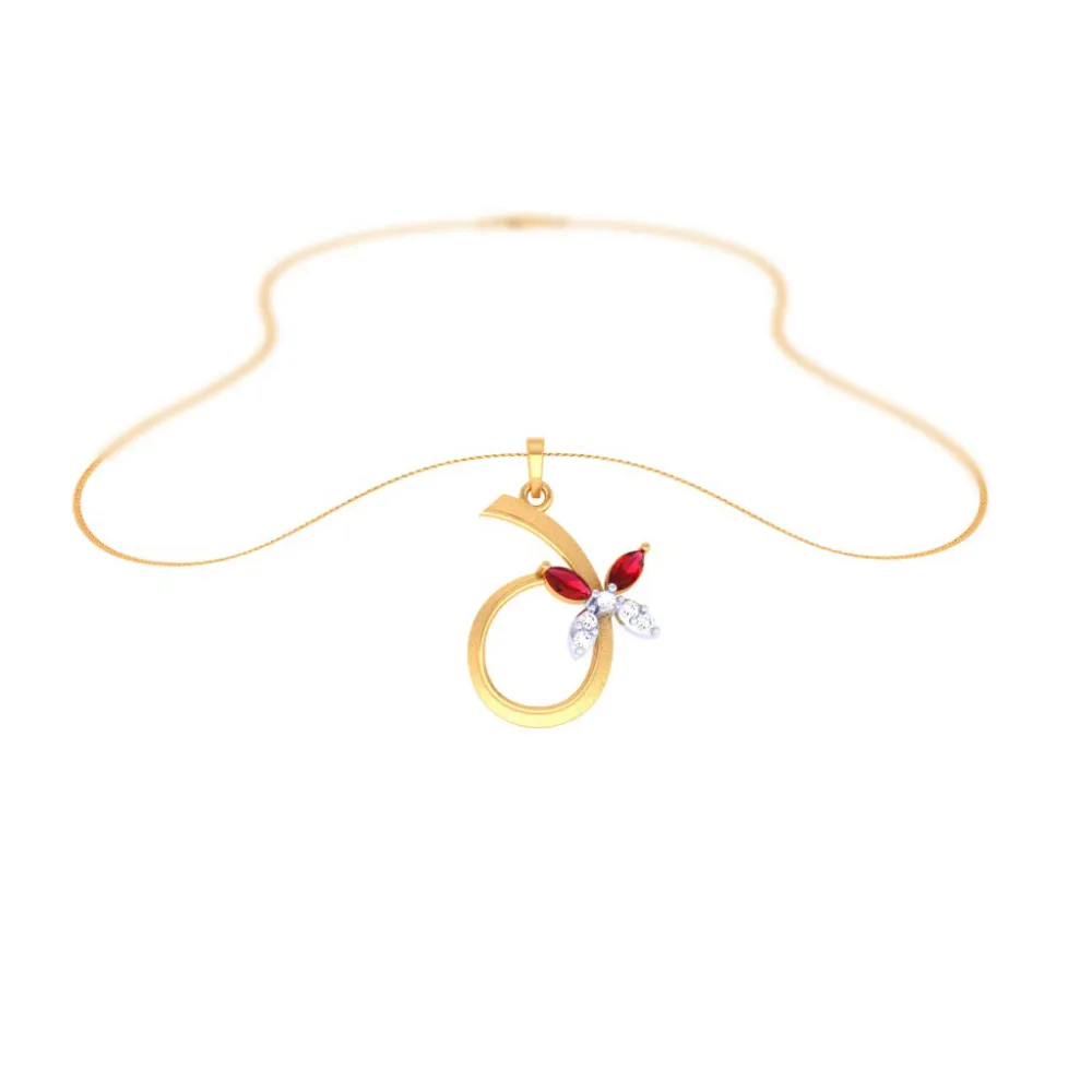 Gold Rust Beauty Pendant