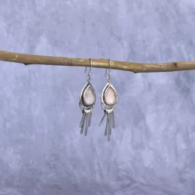 Gypsy Tears - Rose Quartz Earrings