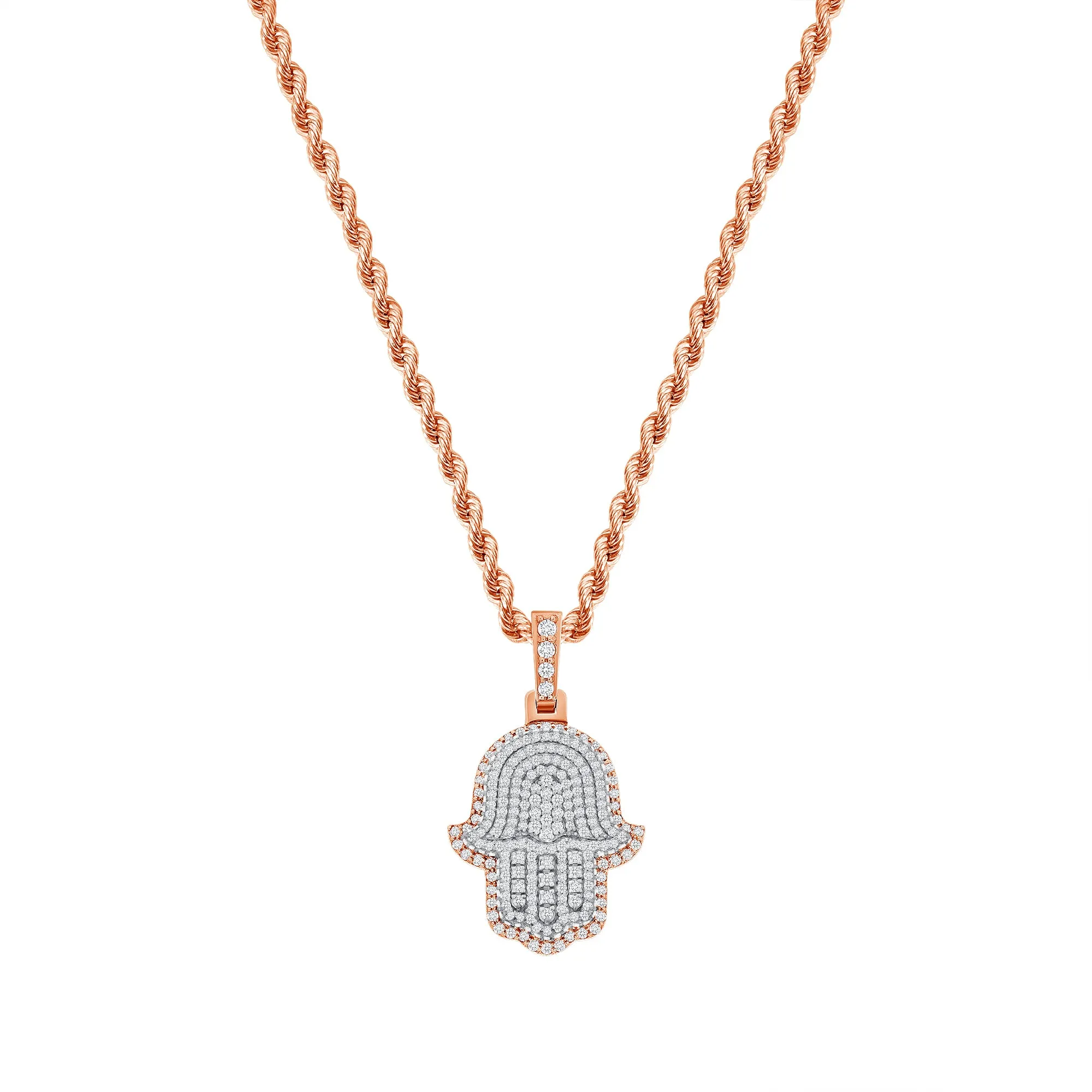 Hamsa Diamond Necklace