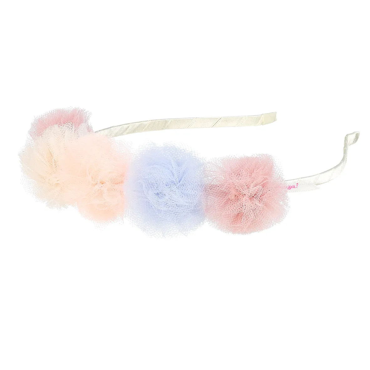 Headband - Marlena - Rainbow Pom Pom
