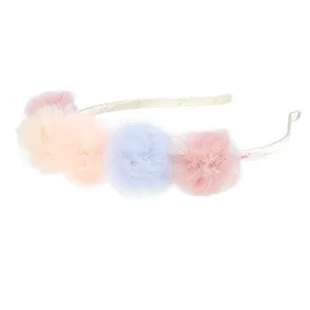 Headband - Marlena - Rainbow Pom Pom
