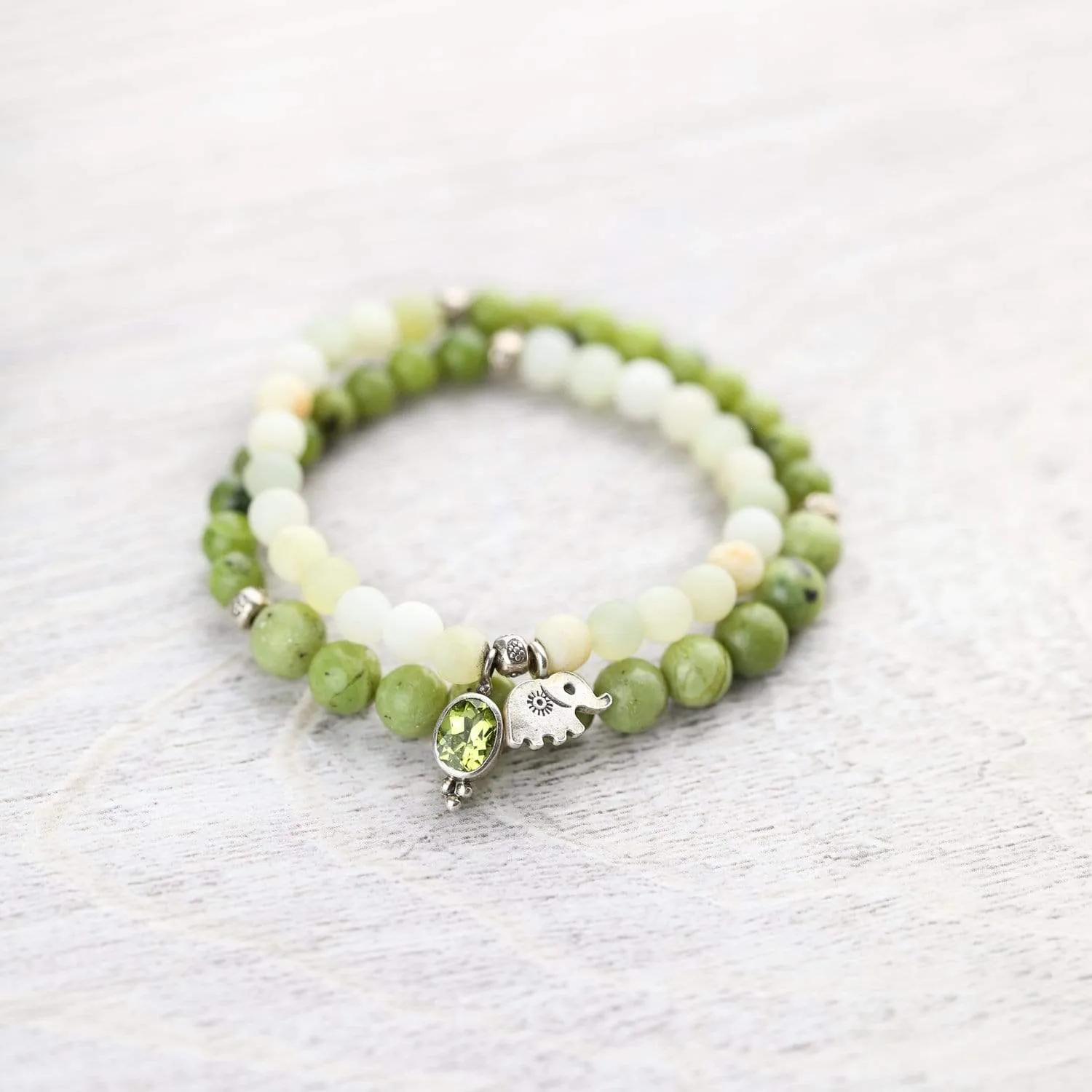 Heart Chakra Double Wrap Bracelet