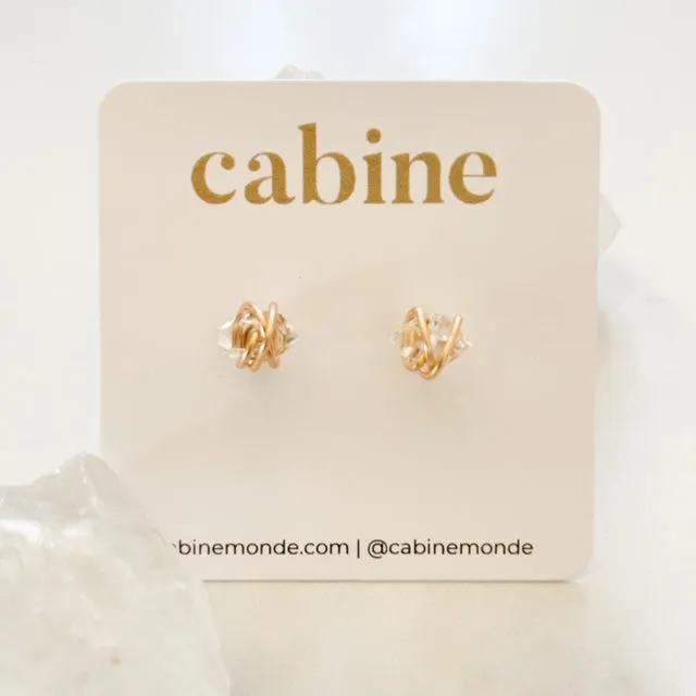 Herkimer Diamond Studs