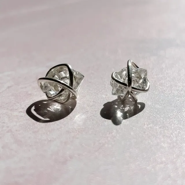 Herkimer Diamond Studs