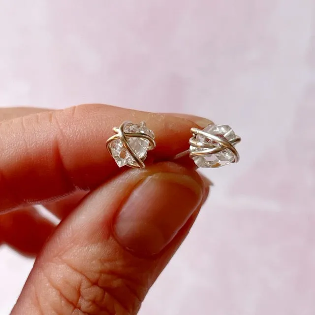 Herkimer Diamond Studs