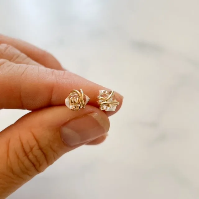 Herkimer Diamond Studs