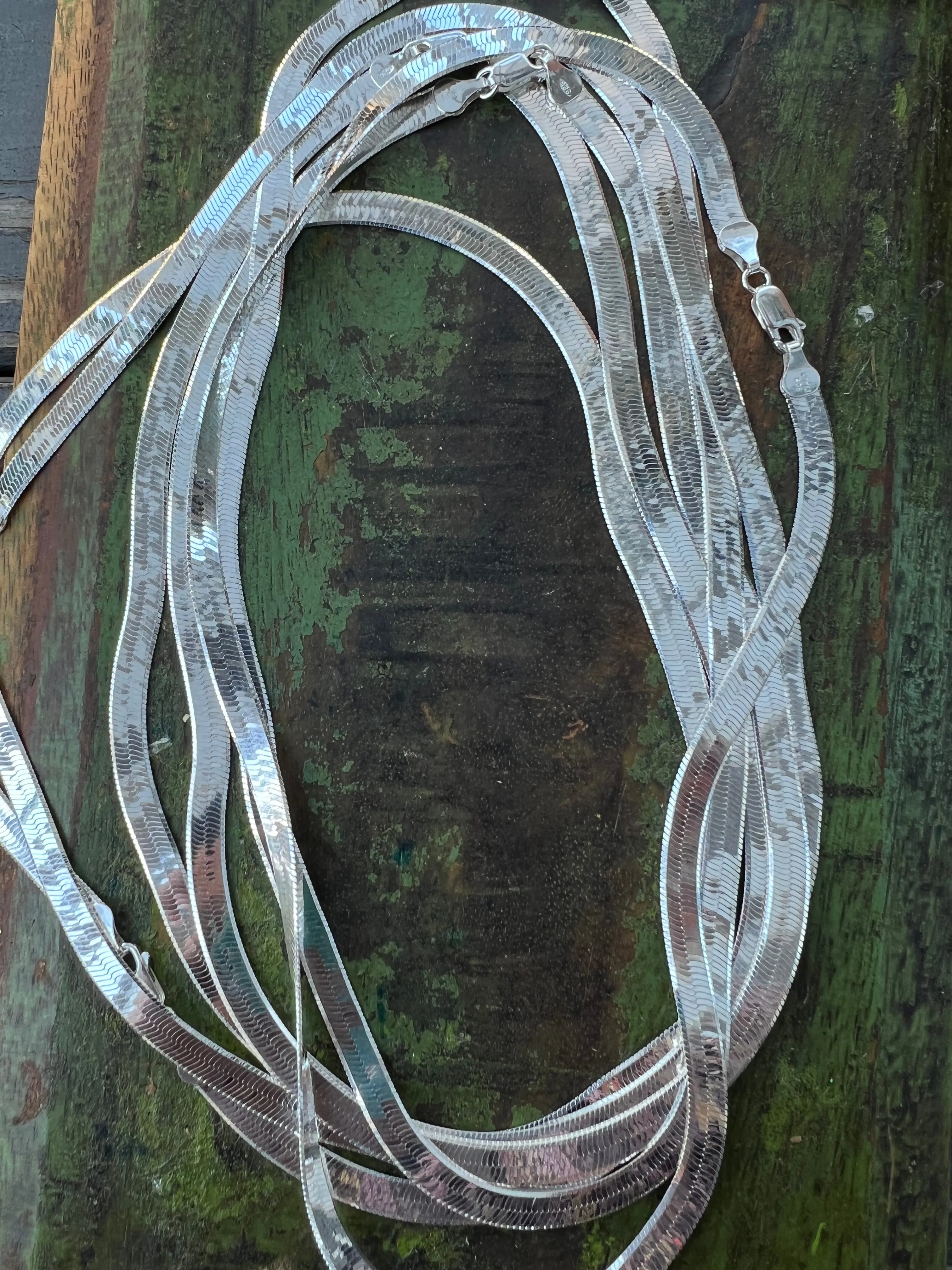 Herringbone Sterling Silver Chain 5.5mm