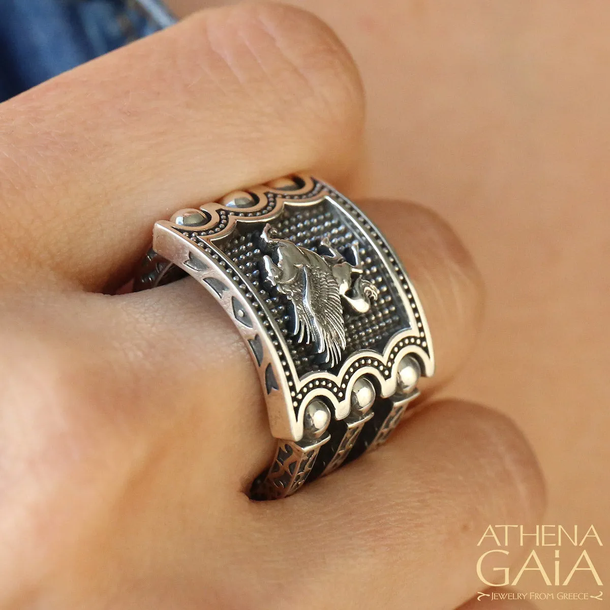 Hinged Triple Bar Ring