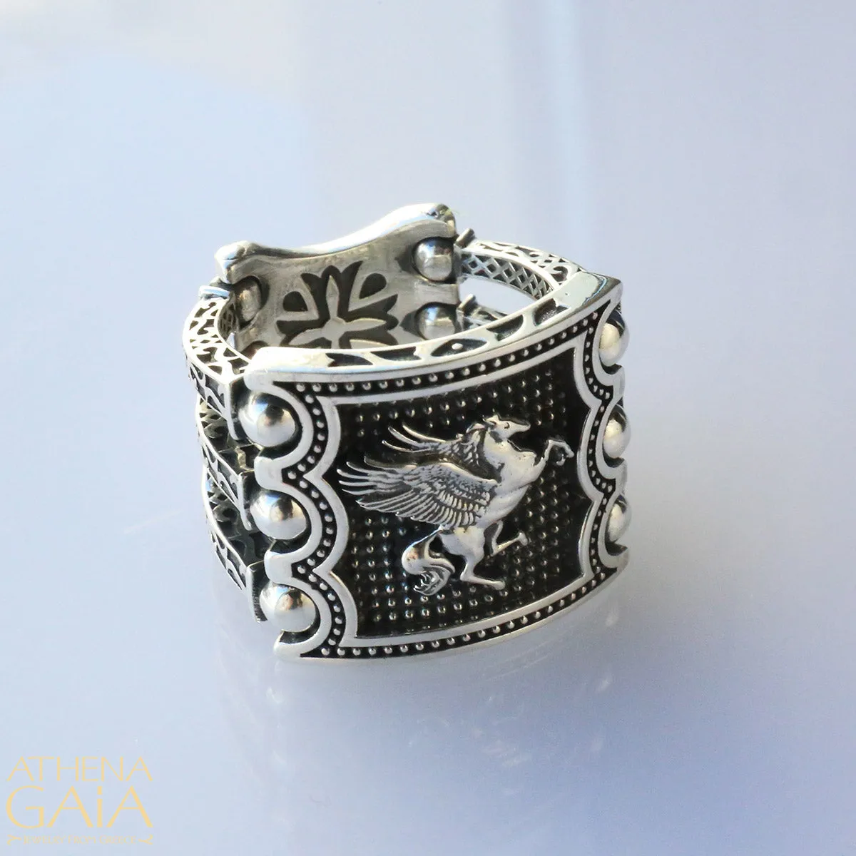 Hinged Triple Bar Ring