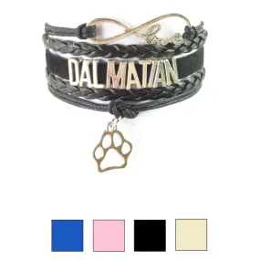 Infinity Love Dalmatian Bracelet