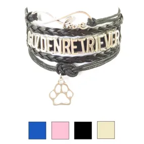 Infinity Love Golden Retriever Bracelet