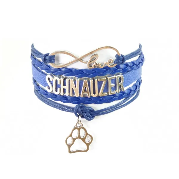 Infinity Love Schnauzer Bracelet