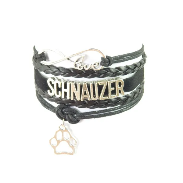 Infinity Love Schnauzer Bracelet