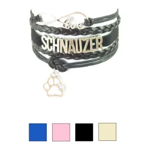 Infinity Love Schnauzer Bracelet