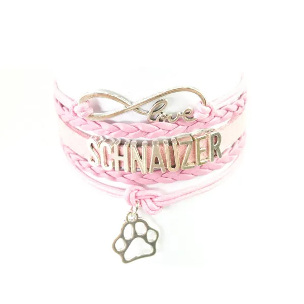 Infinity Love Schnauzer Bracelet