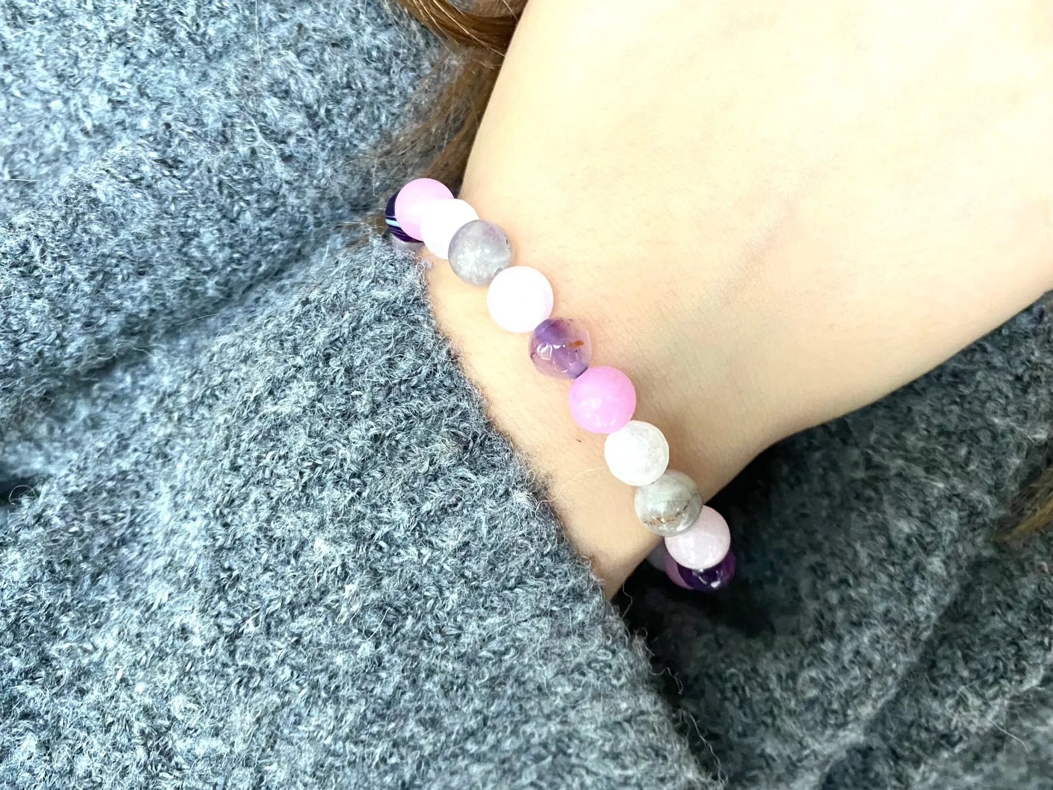 Inner Peace Crystal Beaded Bracelet - Aromatherapy Bracelet