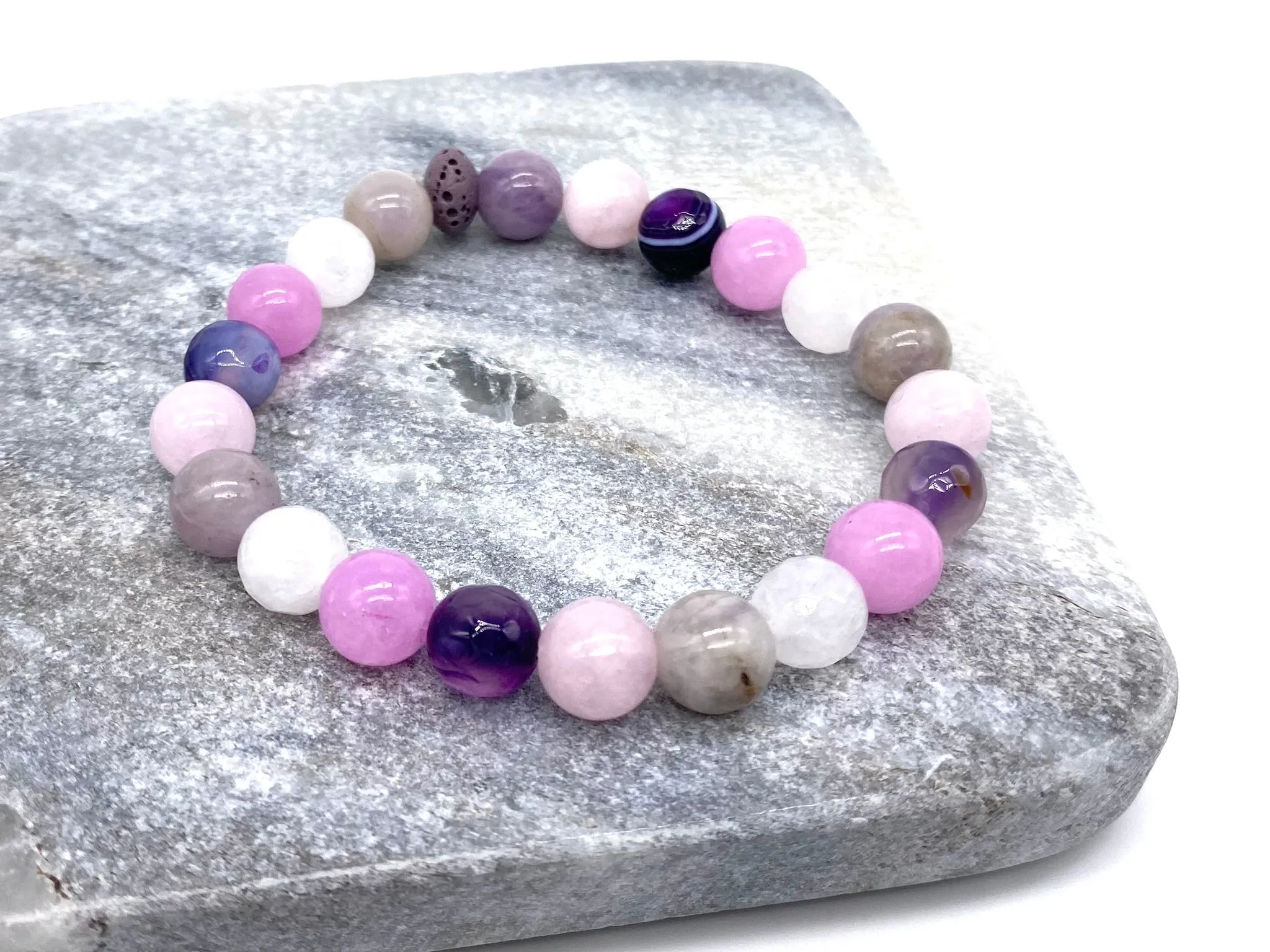 Inner Peace Crystal Beaded Bracelet - Aromatherapy Bracelet