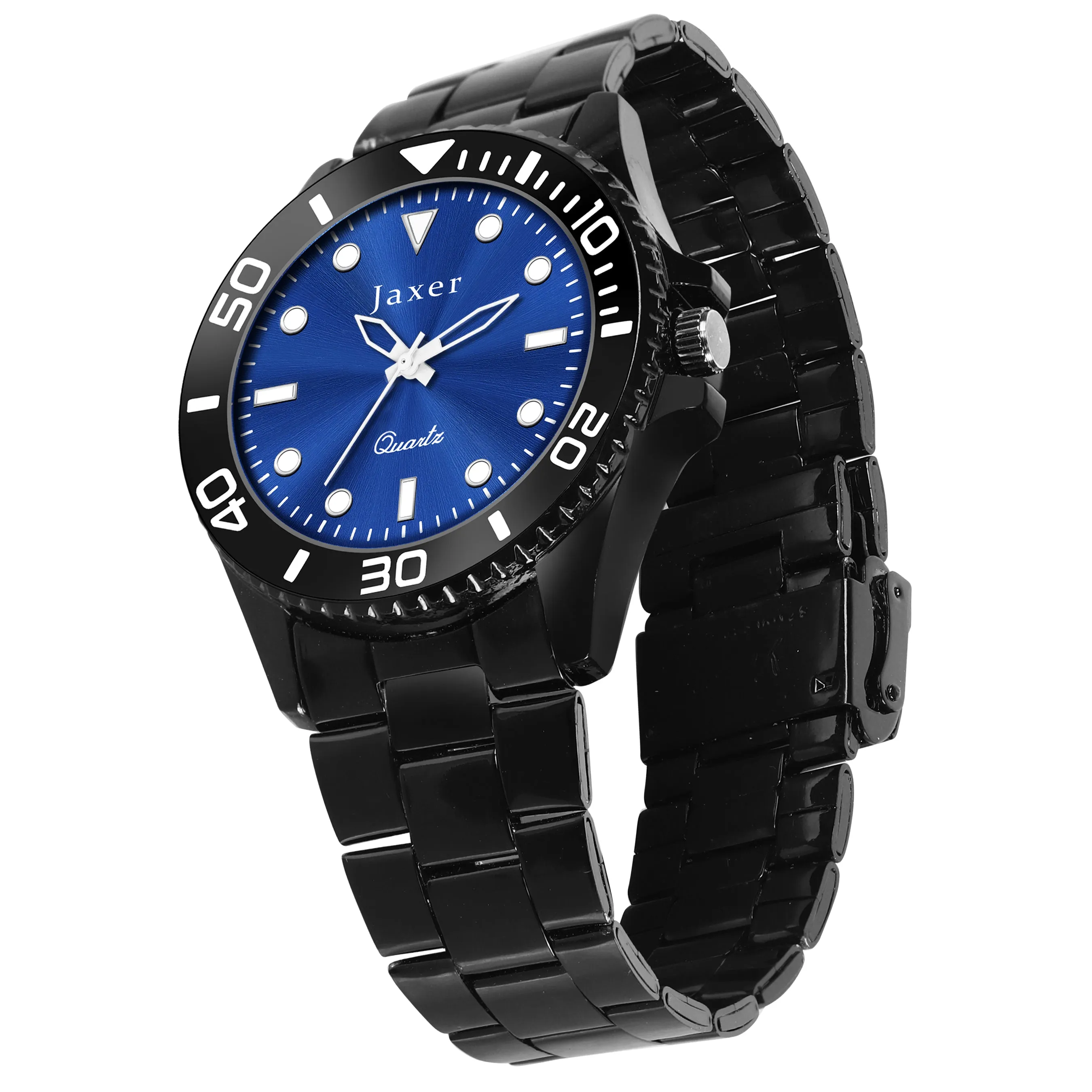 Jaxer Blue Dial Steel Chain Analog Wrist Watch for Men - JXRM2186
