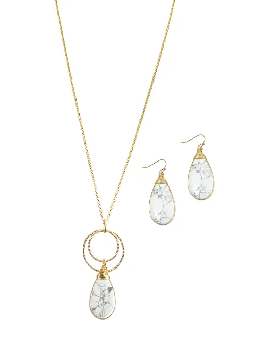 Jennie Howlite Necklace
