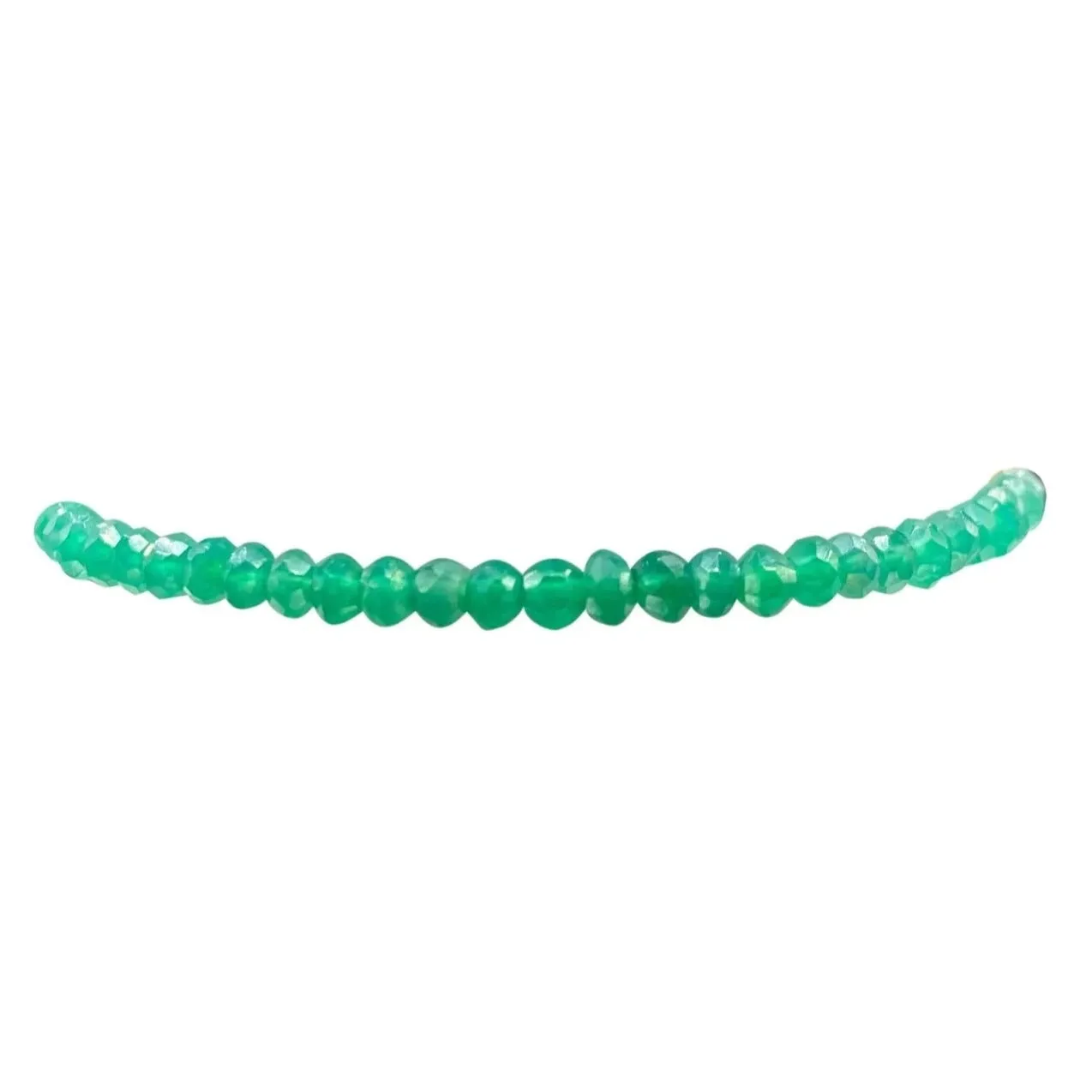 Karen Lazar 2MM Gold Filled Bracelet - GREEN ONYX