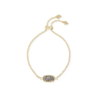 Kendra Scott Elaina Bracelet with Drusy Stone and Adjustable Bolo Style Clasp