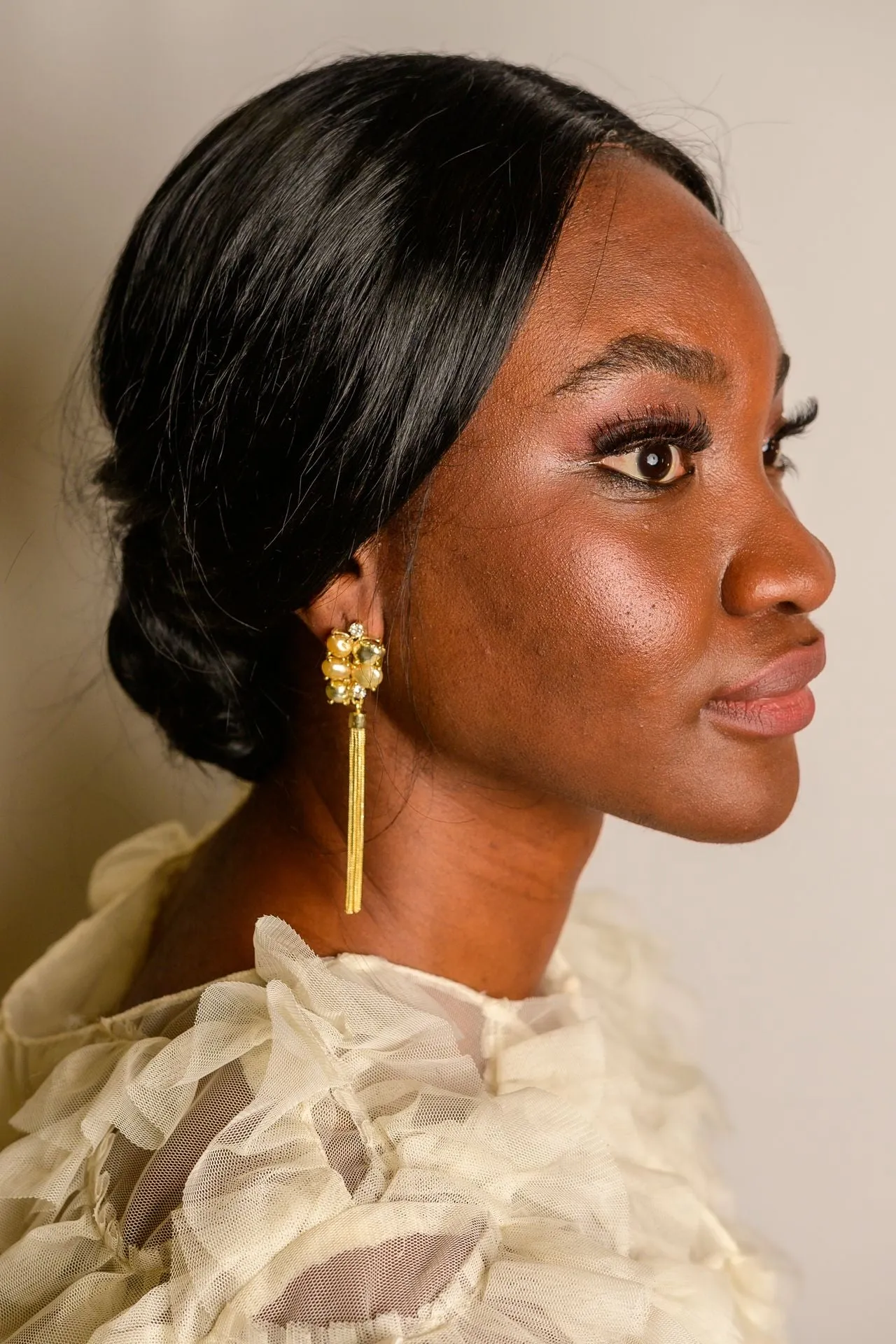 Keshi Tassel Earrings