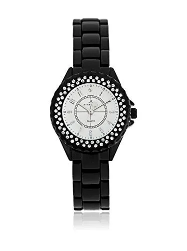 Kim & Jade Unisex-Adult Analogue Classic Quartz Watch with Stainless Steel Strap 2033L-BS