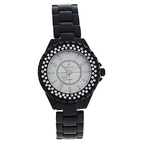 Kim & Jade Unisex-Adult Analogue Classic Quartz Watch with Stainless Steel Strap 2033L-BS