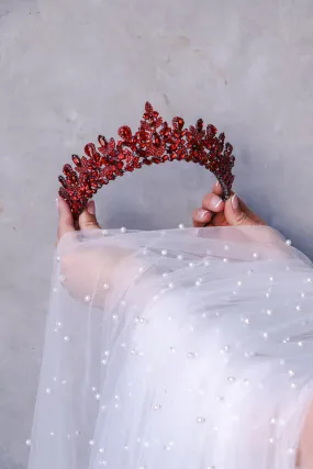 Klara Red Tiara
