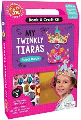 KLUTZ JR - Book & craft Kit - MY TWINKLY TIARAS - idea book