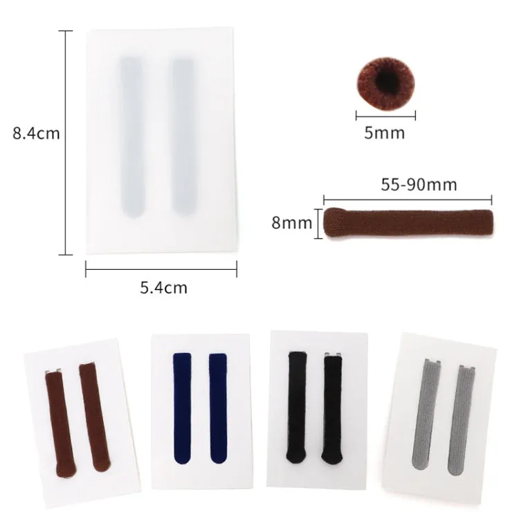 Knitted Eyeglasses Leg Cover Elastic Anti-Slip Cover Eyeglass Holder Sleeve(Brown)