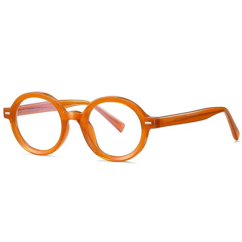 Kocolior Unisex Full Rim Oval Acetate Hyperopic Reading Glasses 2092